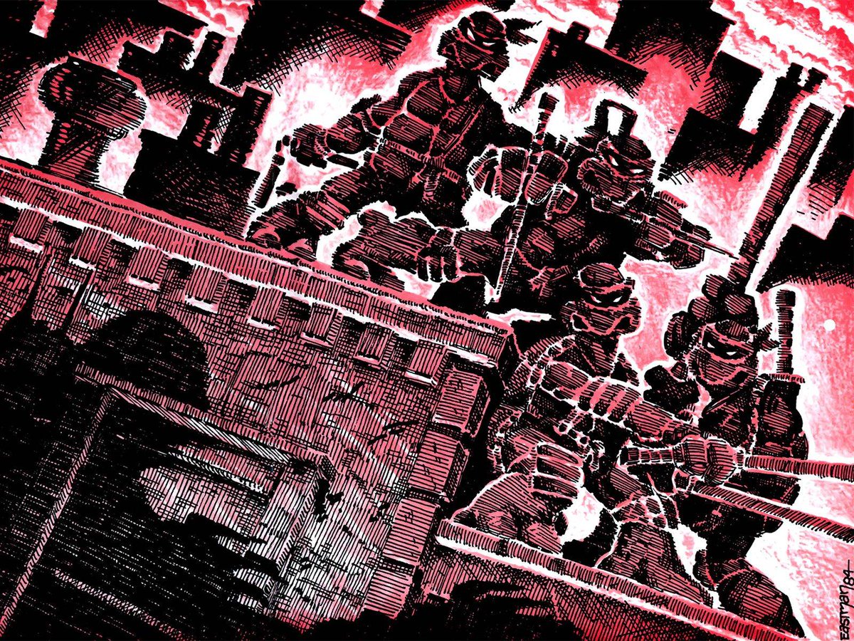 Philippe_Arkham's tweet photo. #PrénomsMythiquesDesComics Michelangelo, Raphael, Leonardo &amp; Donatello #Cowabunga https://t.co/M1PsUi2ddz