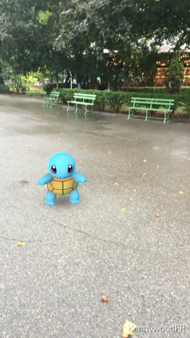 Kenny_Kangaroo's tweet photo. We're still dropping lures for today's #PokemonGo party! Looks like water Pokemon enjoying this wet weather. https://t.co/VjKgNImOs4
