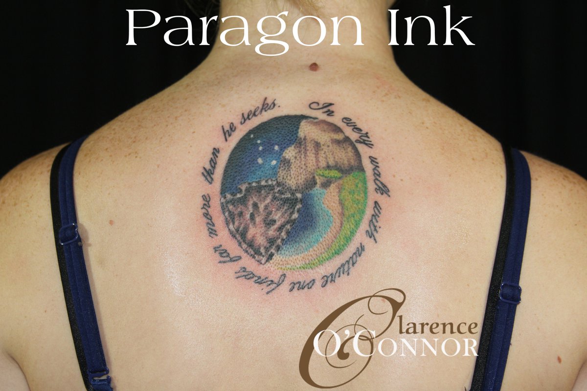paragonink's tweet photo. #arrowhead #paragon #paragonink #inked #tattoo #womenwithtattoos #nature #script #colortattoo #tattooedwoman #sky https://t.co/ziJn9rSBNR