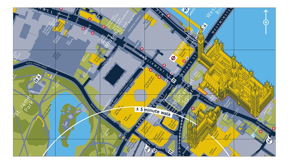 borndigitalltd's tweet photo. Westminster Refresh for Legible London - two of the finest buildings in the world on one map https://t.co/Zj0L7UB7Ot https://t.co/zZ6KiWO0zw