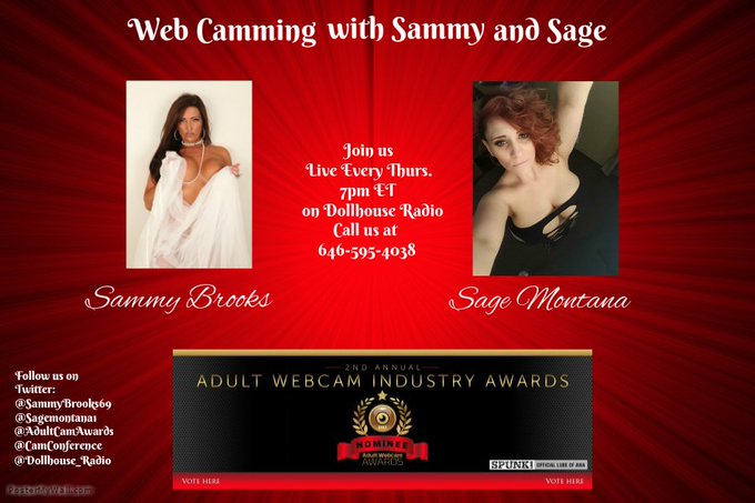 7pm ET tonight on @DOLLHOUSE_RADIO me &amp; @SageMontana1 #DHRAnniversary @AdultCamNews #Camtalk call us<a class="tags" target="_blank" title="On Twitter" href="/?out=eyJ0eXAiOiJKV1QiLCJhbGciOiJIUzUxMiJ9.eyJpYXQiOjE3MjI5ODc4NzEsImlzcyI6InR3cG9ybnN0YXJzLmNvbSIsIm5iZiI6MTcyMjk4Nzg3MSwiZXhwIjoxNzU0NTIzODcxLCJyZWRpcmVjdF91cmwiOiJodHRwczovL3R3aXR0ZXIuY29tL0RPTExIT1VTRV9SQURJTyJ9.3XJ7JFMh64BBXd-Kh2eMmUkQ1yylyhCIaieTzLpytpeC_EQonf85iVDOL3BjkpiptkLUHb1Ic-fIxQkt3cKe5w">@DOLLHOUSE_RADIO</a><a href="/tag/camtalk"class="tags"><span>#camtalk</span></a><a href="/tag/dhranniversary"class="tags"><span>#dhranniversary</span></a>