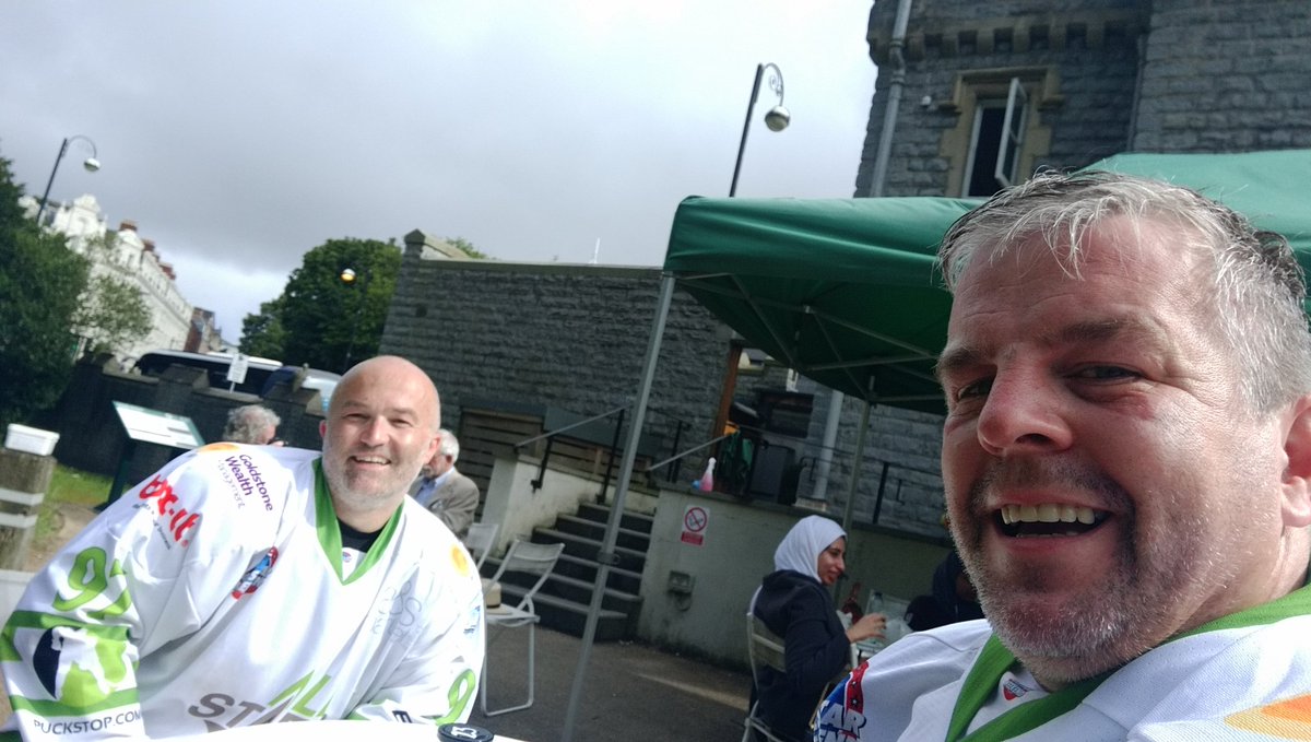 fullkitwalkers's tweet photo. Checked into @PettigrewBakes in big need of rehydration. The finish line is almost in sight. #EverythingHurts https://t.co/h40t9KcAkT