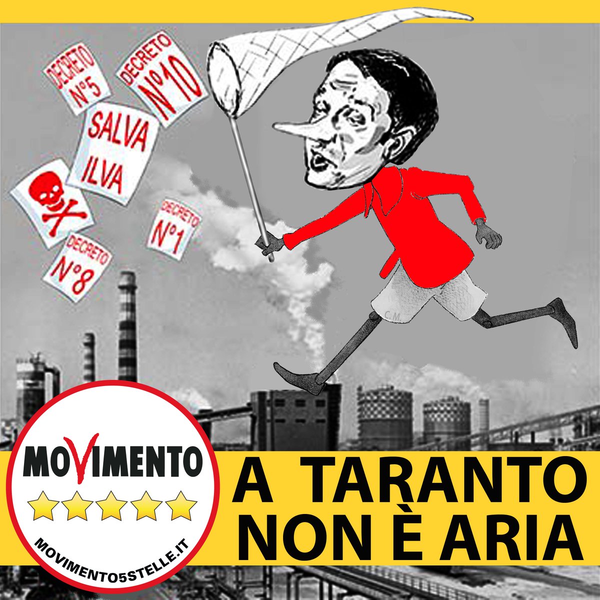 AntoLari1986's tweet photo. #Ambiente #Puglia A #Taranto non è aria! Lettera dei Portavoce #M5S pugliesi al Premier... https://t.co/7WrdGqBvym https://t.co/foG35LECFf