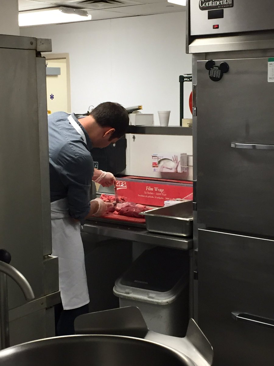 SlaneMelinda's tweet photo. Meat fab 101 today #ourfoodrules https://t.co/1kPZafIryG