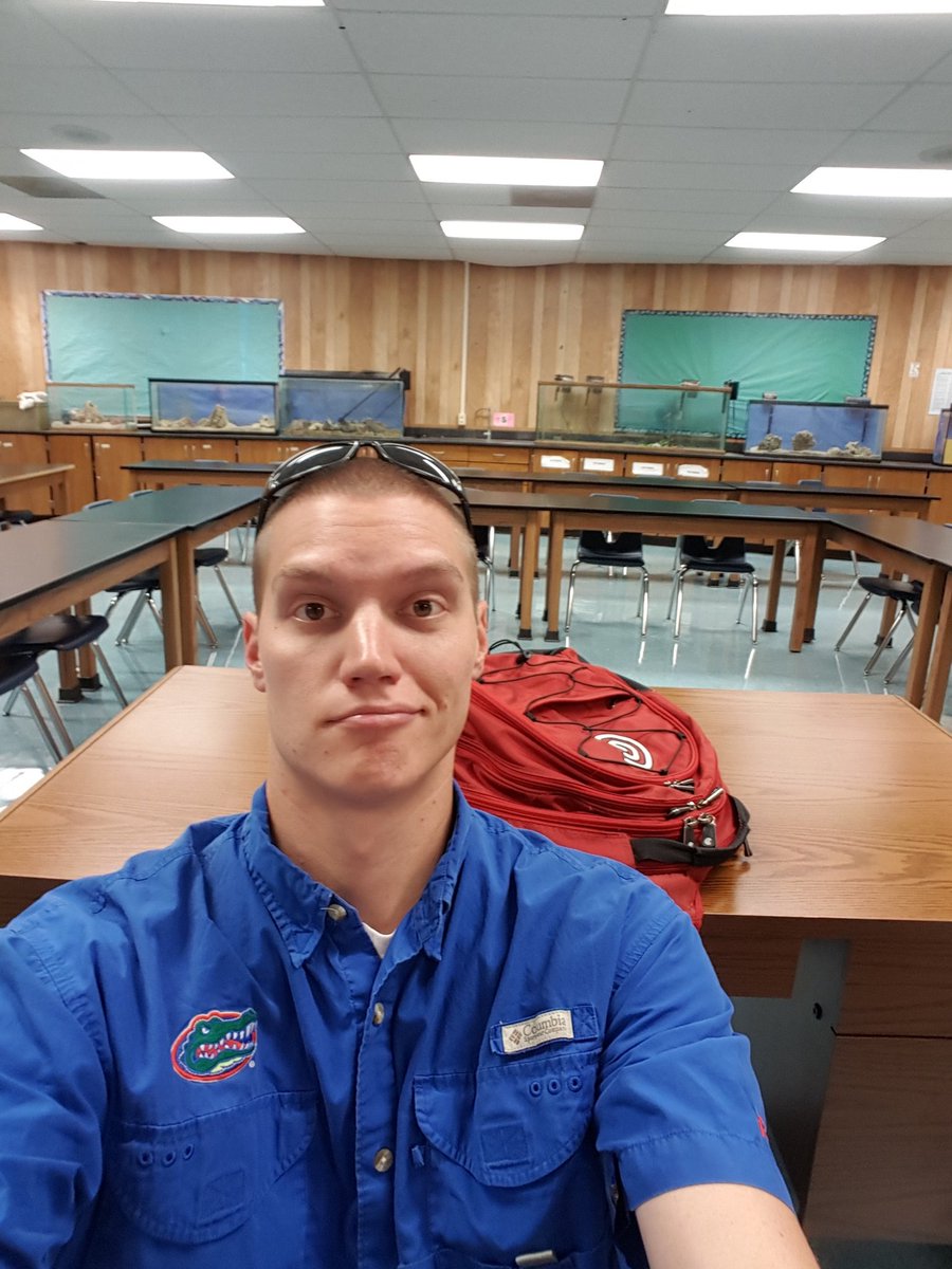 LOLHSMarine's tweet photo. Wow this is a bittersweet moment. Last time sitting at my desk at LOLHS. https://t.co/O828jjFvgq