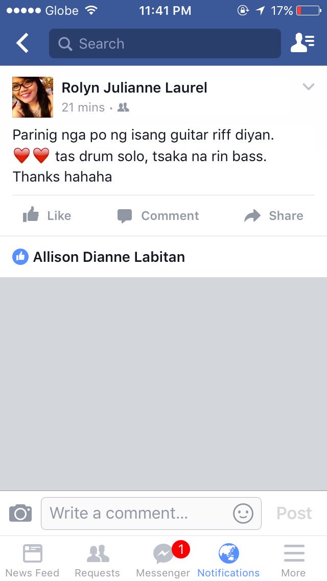 rolynrourel's tweet photo. Grabe ka talaga @diannelabitan. Pinapatibok mo puso ko. Dugdug dugdug ❤️❤️ #rollison4ever kakilig :'> lol wtf https://t.co/WKFhabQehj