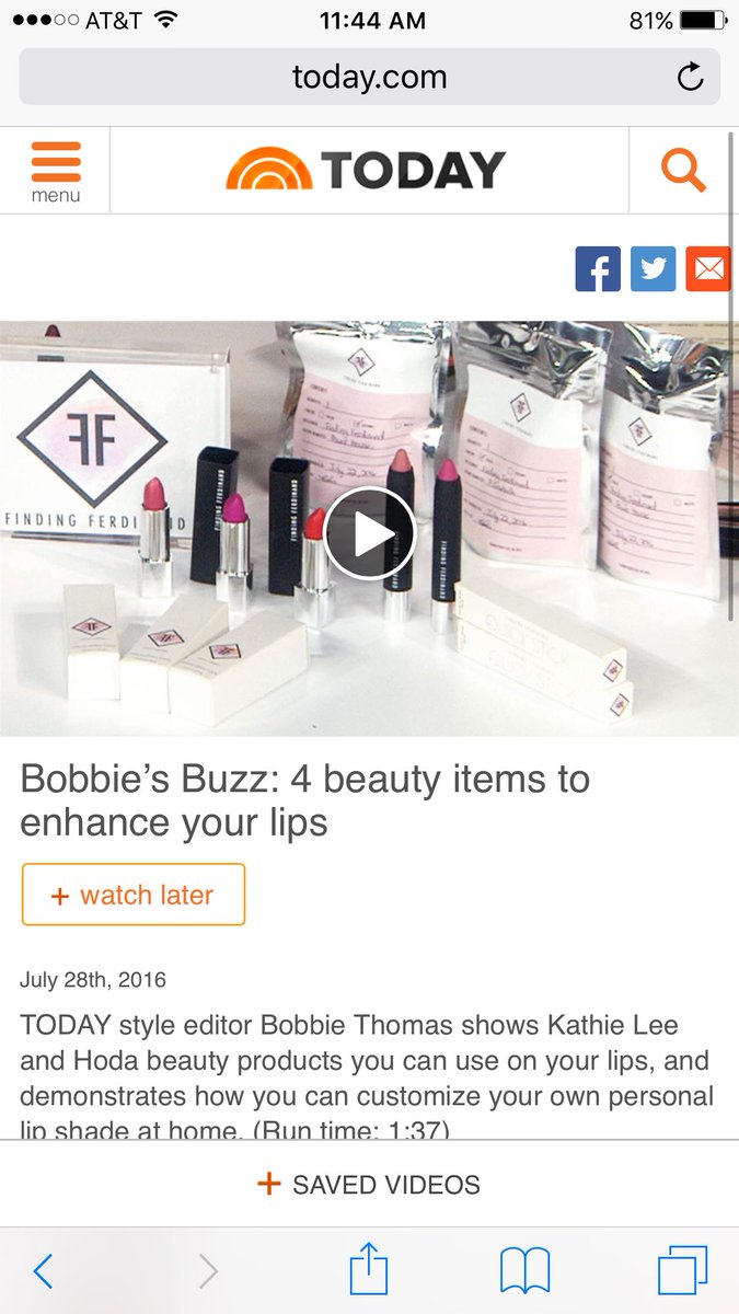 TheNhuster's tweet photo. So on trend @TODAYshow 🙌🏼 you ladies nailed it 👊🏼 😘 #NationalLipstickDay #findingferdinand https://t.co/HBILaEFFUW