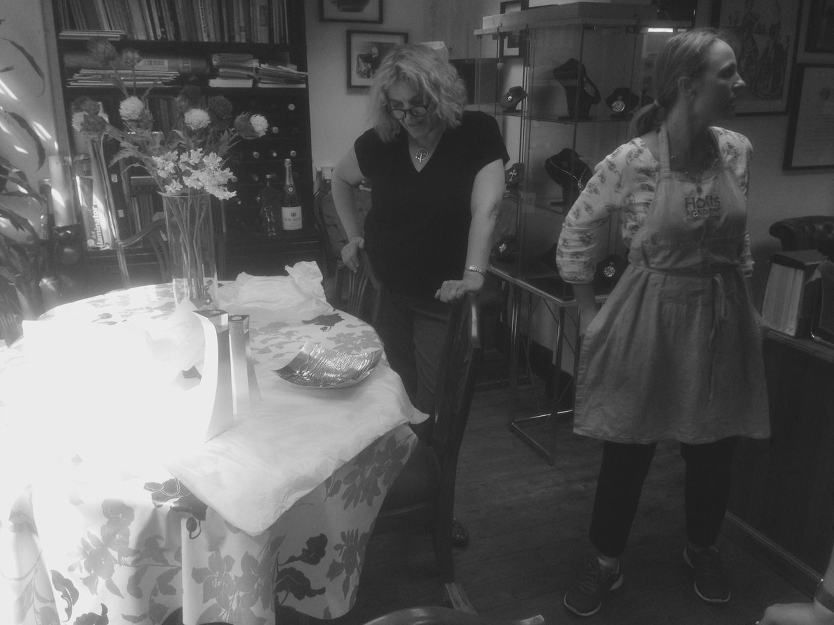 One of our Thursday classes with her finished work