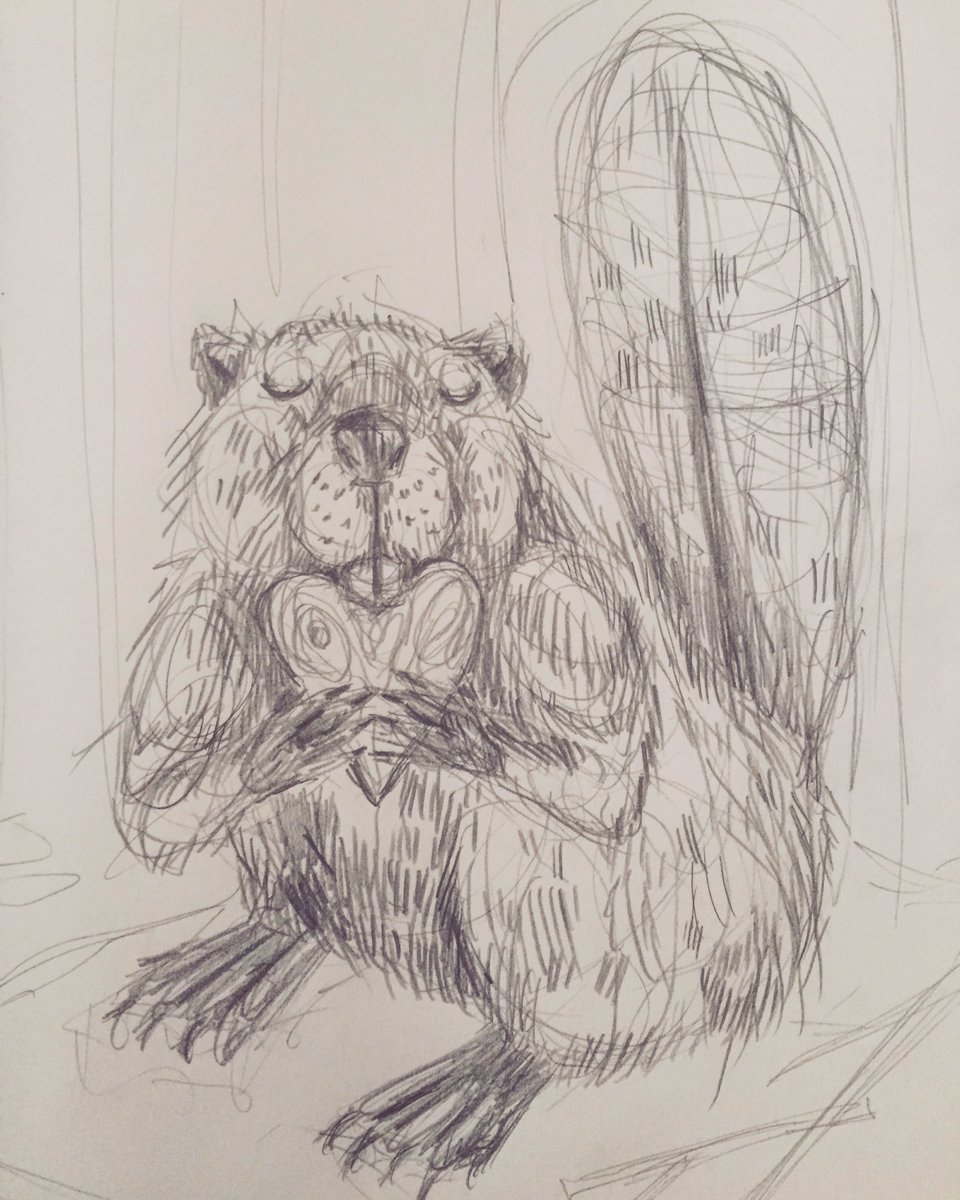 InkedInRedART's tweet photo. ▲ Beaver Sketch ▲ #inkedinred #beaver #cutebeaver #beaverart #illustration #sketch #sketchbook #drawing #art https://t.co/T7pdBo86rW
