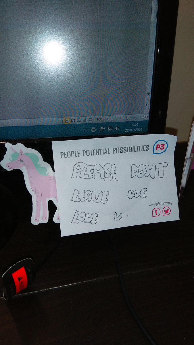 anna_ambitionp3's tweet photo. Always nice to feel appreciated! Thanks to whoever at @P3Charity left me this note 😃 https://t.co/YomDi6WSLQ