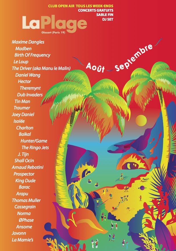 LaPlaaage's tweet photo. Notre nouveau programme d'août est arrivé ! De quoi faire perdurer l'été jusqu'au 1er octobre ! On vous attend :) https://t.co/5l6DlAWsix
