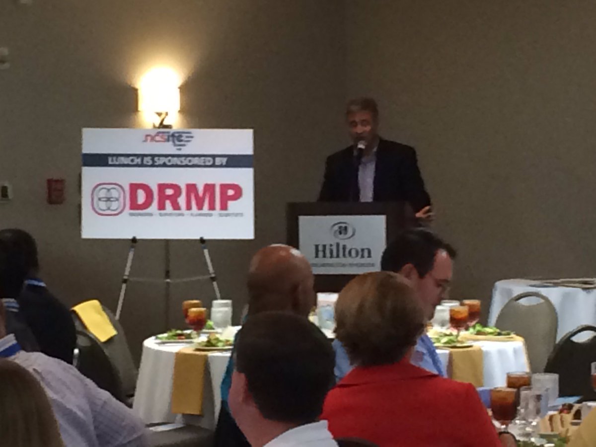 NCSITECVC's tweet photo. Special thanks to DRMP for sponsoring today's NCSITE lunch! @NCSITE_Sec @DRMPInc https://t.co/iIsgDrChXN
