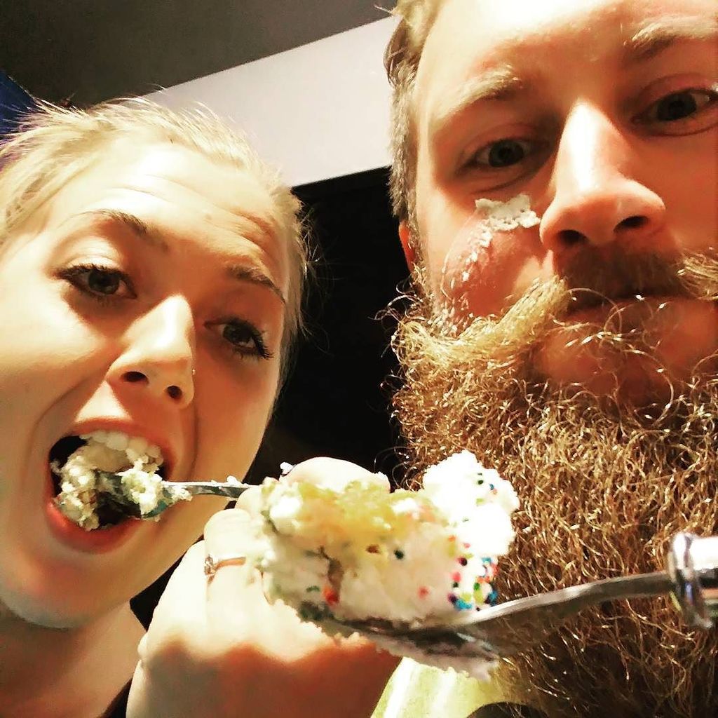 spikedtea's tweet photo. #cakefiends she decided I had earn a piece cake https://t.co/00t6BNhfQv