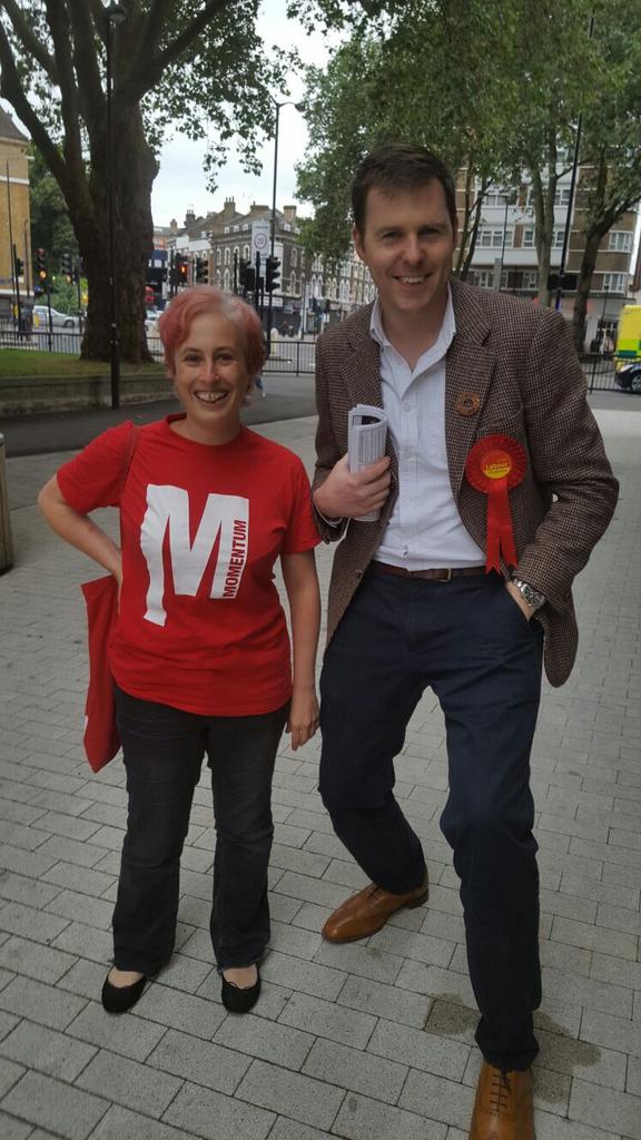 helensclegel's tweet photo. Me with @jonburkeUK one of the people competing to be Labour candidate for #HackneyMayor #hackneyselects https://t.co/LsxmCtlmoL
