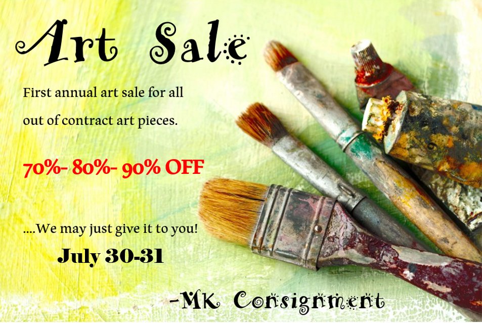 MKConsignment's tweet photo. Mk Consignment Art Sale 70% - 80% - 90% OFF #art #sale #clearance #forsale #design #picture #decor #home #homedecor https://t.co/J4XUlkDGih