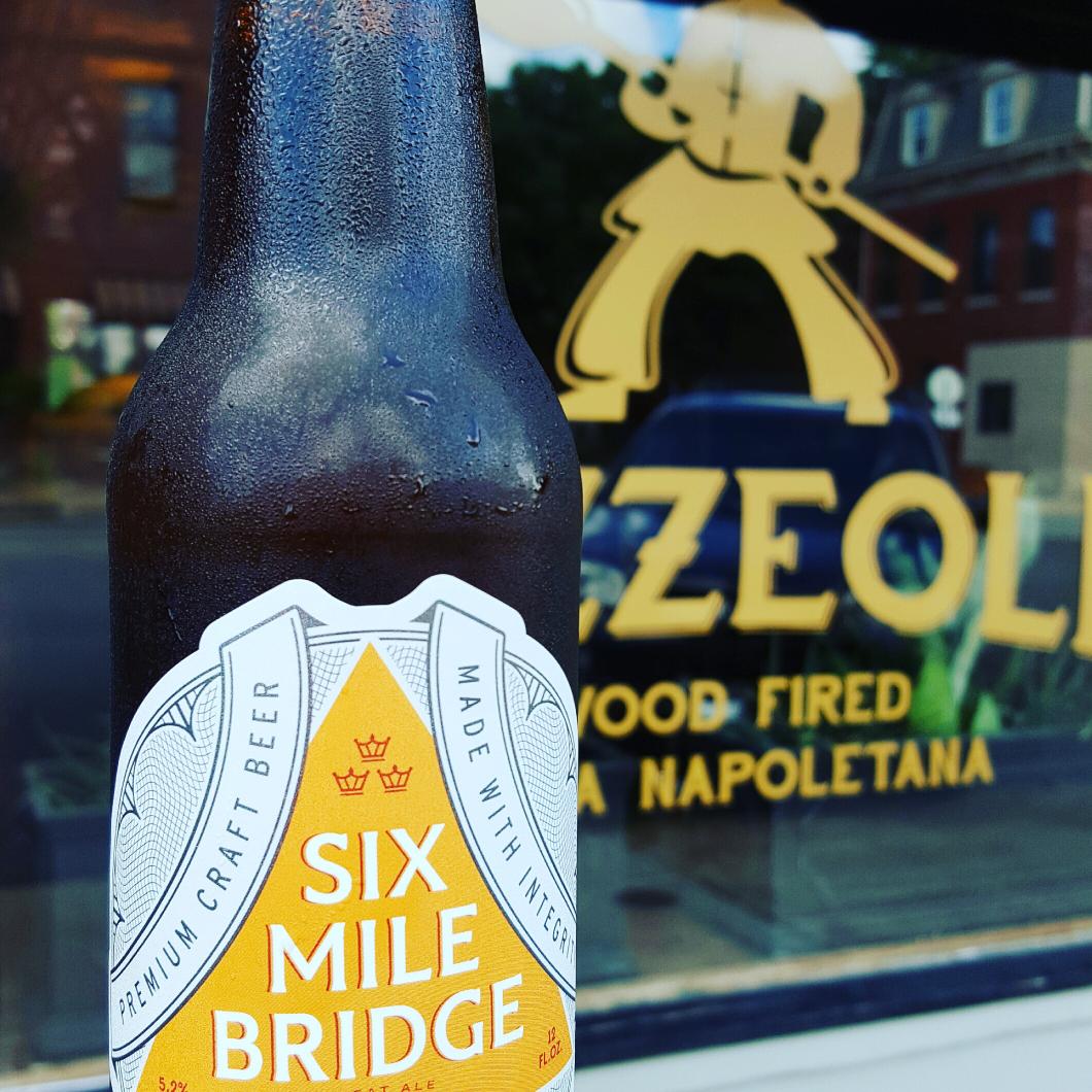 Our Bavarian Hefeweizen now available in bottles <a href="/pizzeoli/">Pizzeoli</a> Pizza here is life changing! <a href="/SMBbeer/">Six Mile Bridge Beer</a> #madewithintegrity