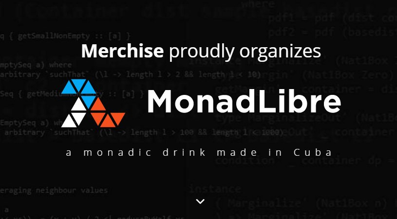 merchise's tweet photo. Having our 1st @MonadLibre conference Aug/10-12 in Havana. Space is limited please RSVP here https://t.co/AqrGGt1utW https://t.co/Lk0NwmVJer