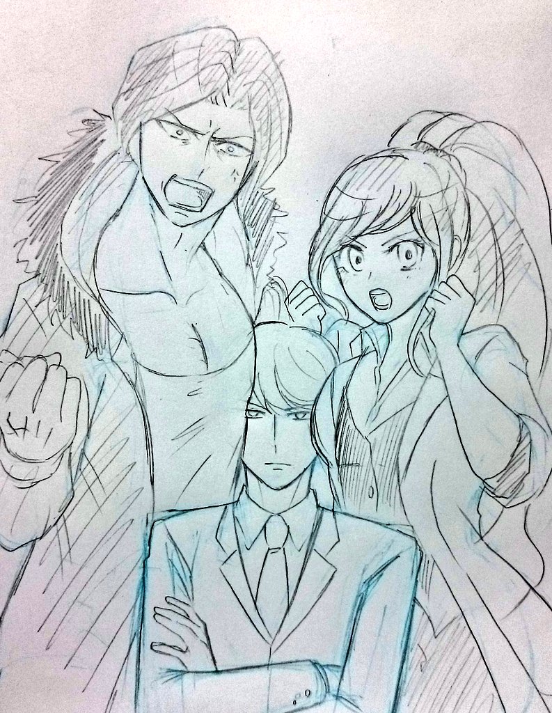 kiiinaakoo's tweet image. 宗方サンド
逆「今休憩中だ！どっか行け！」
雪「そーよ！京助は今休憩中なの！用ならまた後にして！」

苗木「74期生はブラジャーで仲良くなったんですね」