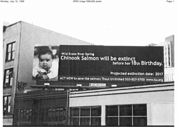 #tbt to 17 yrs ago, when this billboard went up to protest the destruction of salmon populations on the Snake River
