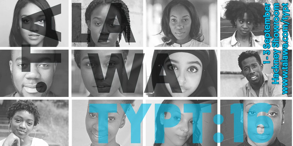 TalawaTheatreCo's tweet photo. Early bird tickets just £5 for #TYPT @HackneyShowroom 1-3 Sept - https://t.co/8c2ejbUYfy - https://t.co/xmKBjXCeAl https://t.co/Qv6fGlY27G