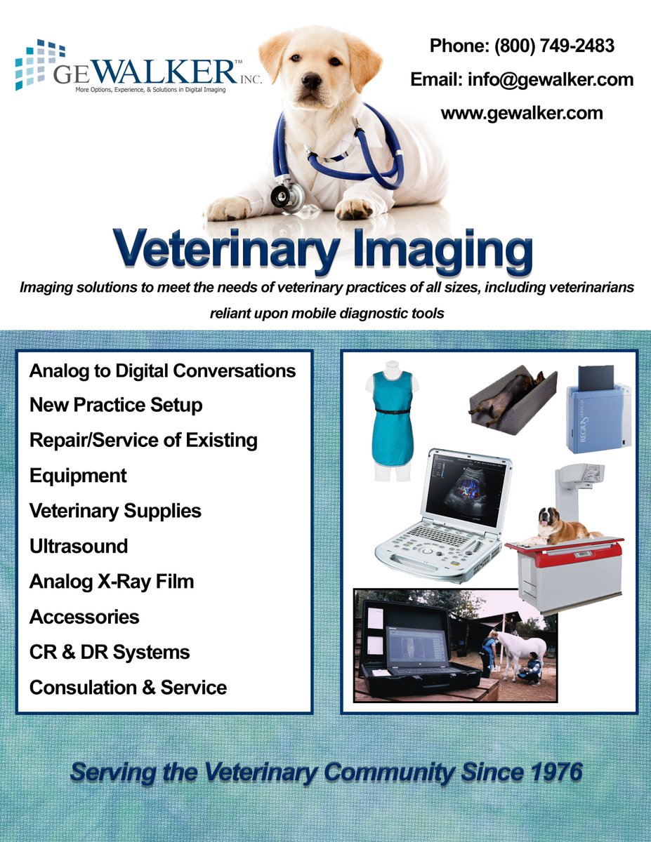 gewalkerinc's tweet photo. Solutions to fit your Veterinary Imaging Needs. Call Today to discuss (800) 749-2483. #veterinary #vetimaging https://t.co/Rh0XfDDYf9