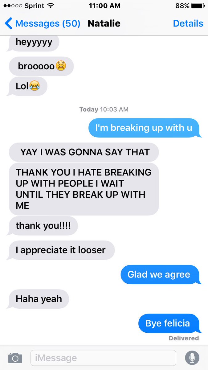 footbalbeergirl's tweet photo. My 10 year old brother breaking up with his gf https://t.co/qFLWdiPmCi