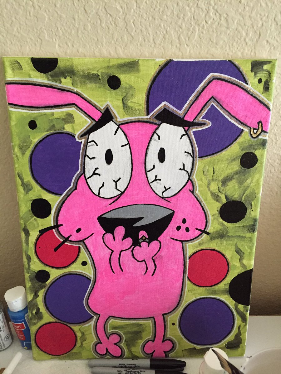 Seedsafe's tweet photo. courage the cowardly dog https://t.co/14ak4Pjpu8