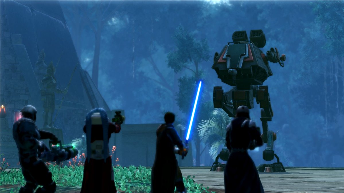 SWTOR's tweet photo. 5 months, 5 items, 55% off. The first #SWTOR5 Cartel Market item sale will be revealed soon: https://t.co/2cbERZZxo7 https://t.co/WDhIpyG4Go