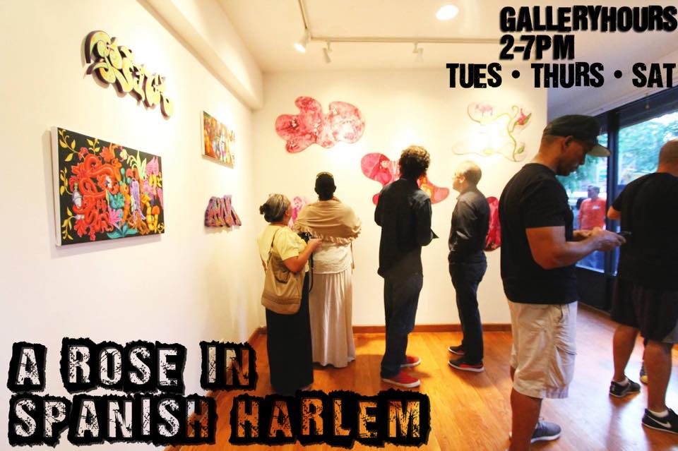 HiARTSnyc's tweet image. This is the last week to see #ARoseinSpanishHarlem ft. the works of legendary #LadyPink up now in our gallery!