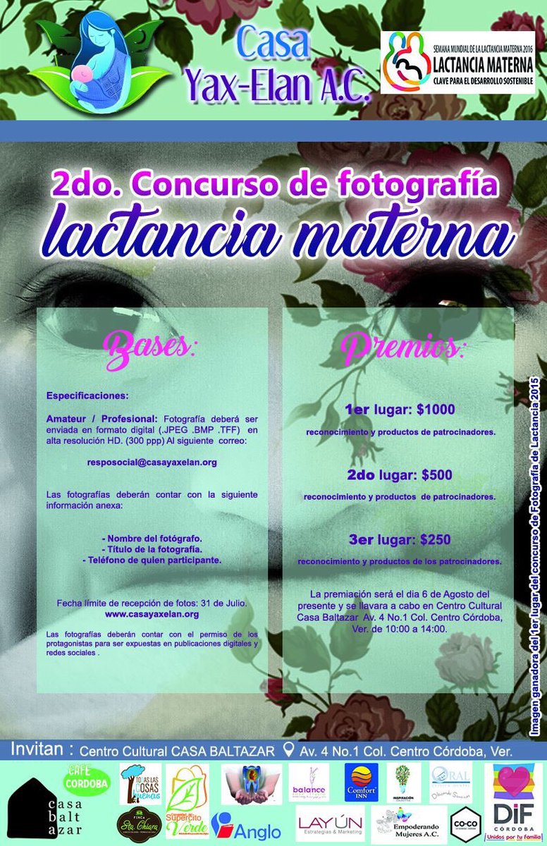 bebedental's tweet photo. 2do. Concurso de Fotografía de Lactancia Materna 2016.
. https://t.co/IuqjaLX4T8