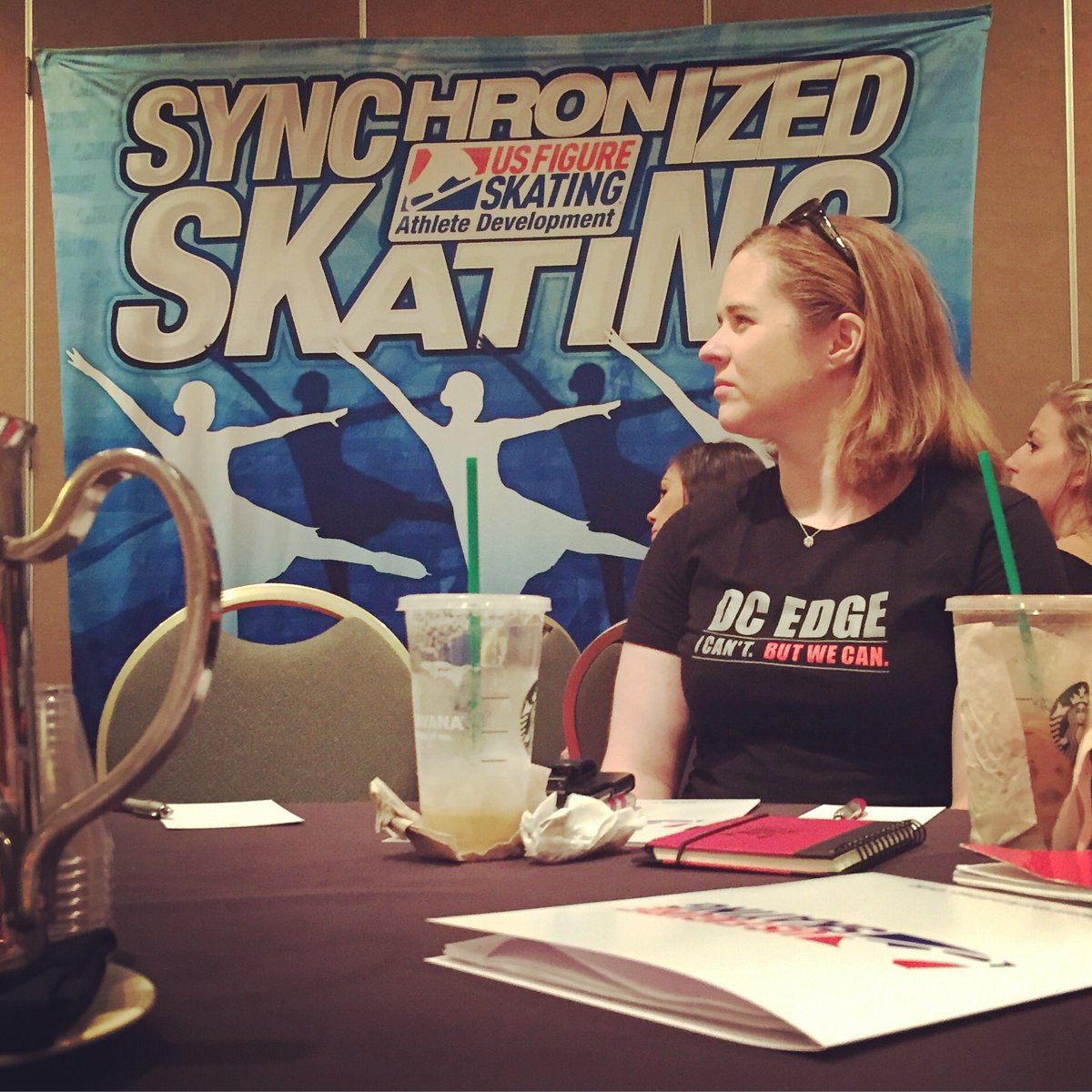chaffeja's tweet photo. #coachescollege16 #dcedge #synchro 🌴⛸👯🌴⛸👯 https://t.co/ncjpq5xb7R