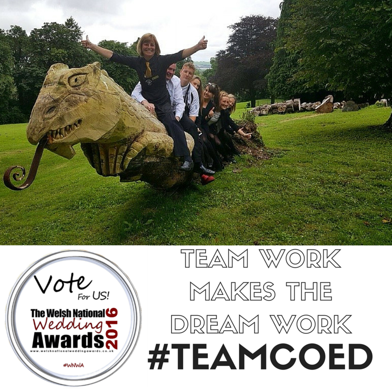 CoedyMwstwr's tweet photo. VOTE FOR #TEAMCOED in this year's Welsh National Wedding Awards! Vote via https://t.co/O9KulL7Act Thanks everyone! https://t.co/FVff9nG4md