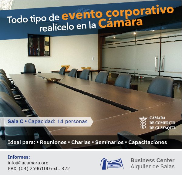 lacamaragye's tweet photo. Contamos con salas equipadas para tus eventos corporativos. Más información: info@lacamara.org #EventosCCG https://t.co/l2D8RZqLEa