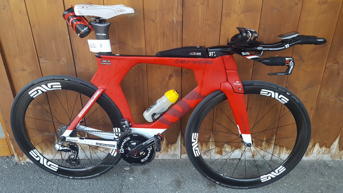 JamesCunnama's tweet photo. Alpe D'Huez winning rig, a TT bike!
Cervelo P5
ENVE SES4.5
ROTOR #2INpower 
CeramicSpeed OSPW &amp; BB
X-lab, Schwalbe https://t.co/mLoiGSfp6h