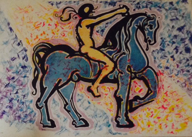 xarahx's tweet photo. A unique Salvador Dali 1976 Lithograph. 'Twenty-Four Themes Of Surrealism' LE CAVALIER For SALE Inbox if interested https://t.co/QJD82MPlUJ