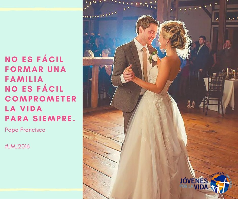 JovenProvidaEc's tweet photo. Hermosas palabras de @Pontifex_es a las parejas de recién casados que participan en la #JMJ2016 #Krakow2016  💑❤ https://t.co/whiupHeN59