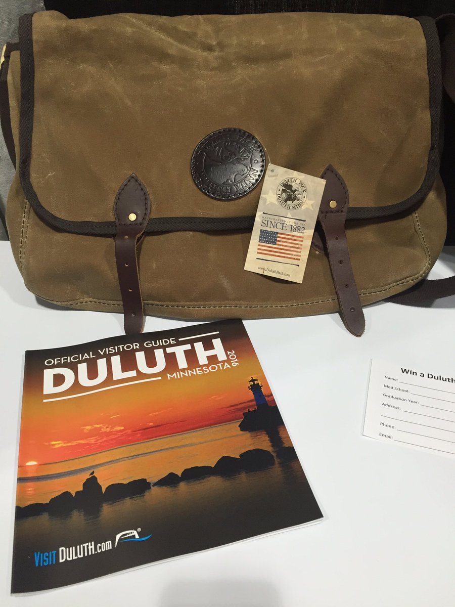 DFMRP's tweet photo. Stop by Booth 841 to learn more about FM in Duluth and enter to win your very own Duluth Pack! #AAFPNC #dfmrp https://t.co/SFpDjt5MFu