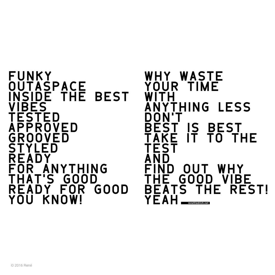 SuccessLovePoet's tweet image. #funky
#outaspace
#insidethebest
#vibes
#tested
#approved
#grooved
#styled
#readyforanything
#thatsgood
readyforgood