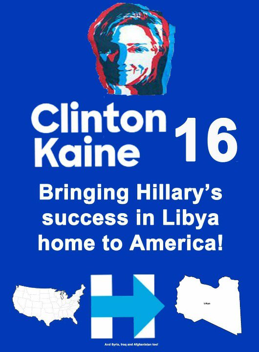 Skycop1's tweet image. New hillary Campaign Poster: #TCOT #clintonFAIL #Vote2016 @RealJamesWoods @TheRReport @Chief1787 @Glockfan19 @GOP