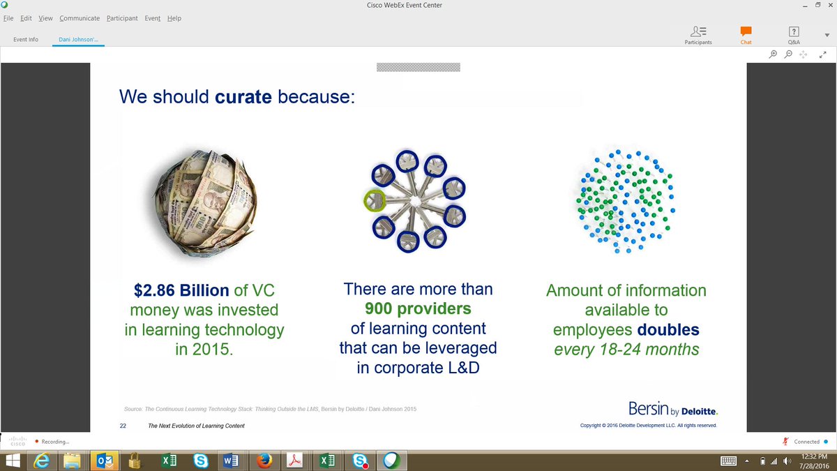 E_Barisik's tweet photo. Content #curation is increasingly important given rising amount of learning content available #learncontent #Bersin https://t.co/UPaASQi4zo