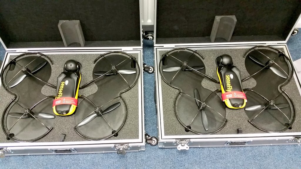 MarkP_KOREC's tweet photo. Two new @sensefly #aldris ready to take flight with new Clients @KORECGroup Ireland #UAV #survey #inspection https://t.co/cGPy7nWm01