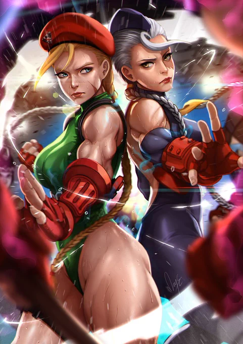 "V-TRIGGER" Cammy X Decapre fan art! My new fav Duo! Hope you all like it! #streetfighterV #capcom  