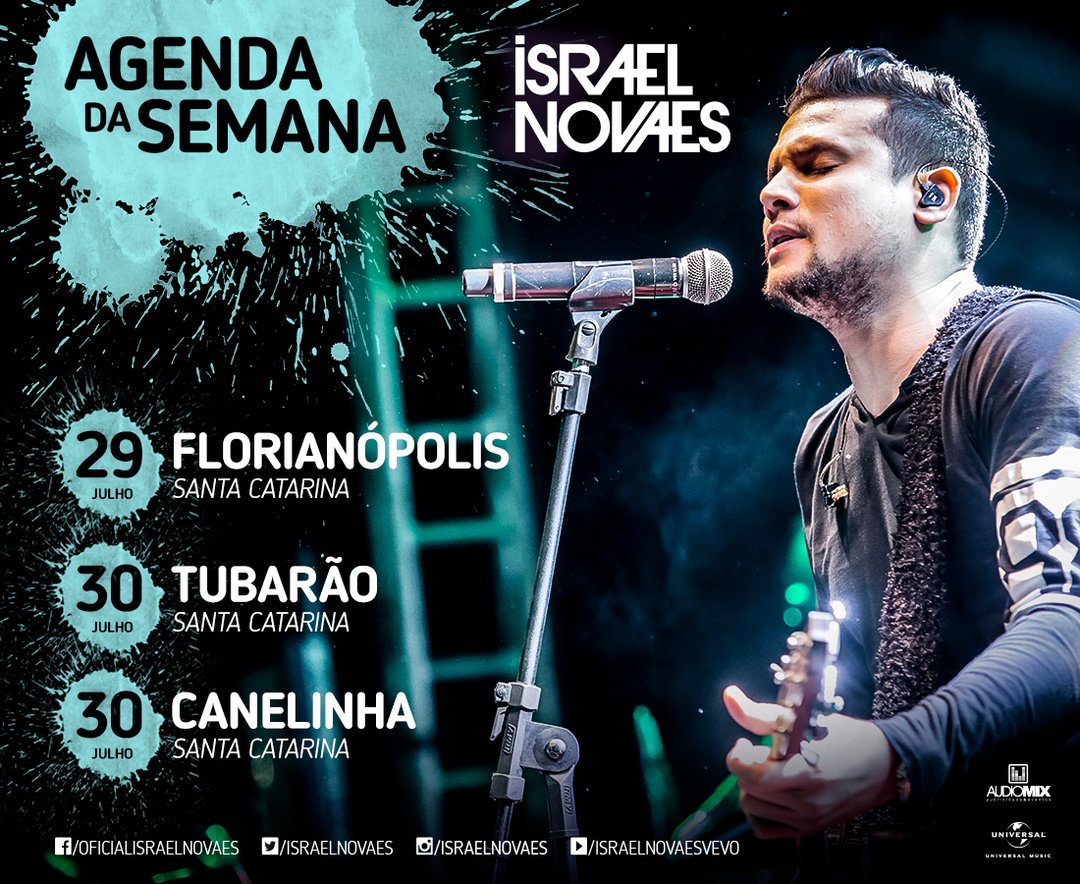 IsraelNovaes's tweet photo. Final de semana chegando, meu povo!! Confere só a agenda da semana, e vem aproveitar comigo. 🎶 https://t.co/12ml5kf0IF