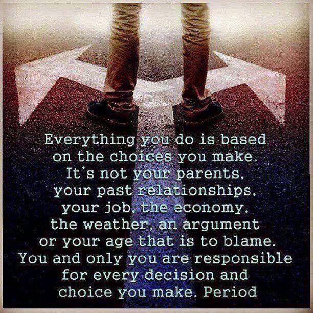 It all leads back to a choice. #healthyliving