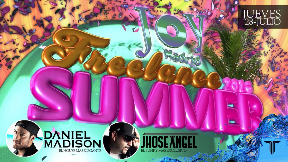 Bueno familia hoy es el día está noche es #FreelanceSummer en <a href="/JoyEslava1/">Joy Eslava</a> con <a href="/DANMADISONMUSIC/">DANIELMADISON</a> y un servidor 😉