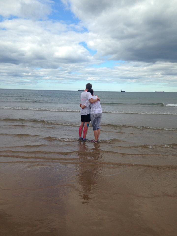 Seb4chuf's tweet photo. Mrs H and me hugging, shedding a tear and reflecting on the last 7 years. #C2C7 https://t.co/ZWf968VwU6
