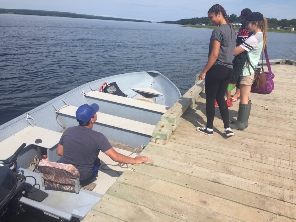 redroadproject's tweet photo. Some of our Red Roaders travelling today to Chapel Island for some filming! #RedRoadProject https://t.co/bqacJ5TsvB