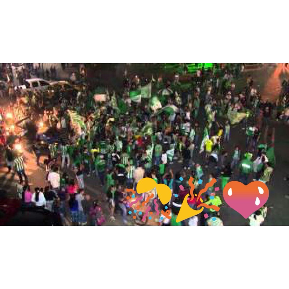 854eli's tweet photo. Que alegría tan grA/Nde la que nos das 🎉🎊💚 
#eternocampeon  #sueñocontinental https://t.co/m8RSYBf3xa