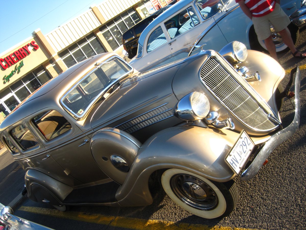 Steve Brandon Kanata Cruise Night 1935 Hudson Terraplane Sedan Ottawa Classiccar Car ハドソン テラプレーン セダン アメ車 オタワ 自動車