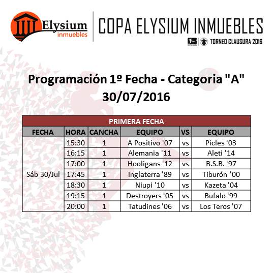 exasantaclara's tweet photo. Que mejor que pasar el Día de la Amistad en el EXA. No faltes!!
Sábado 30 de julio
1° Fecha Torneo Clausura 2016 https://t.co/a16kT981WZ
